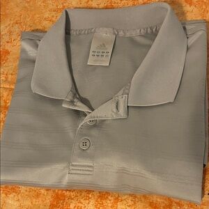 Adidas Men's Light Gray Polo Shirt